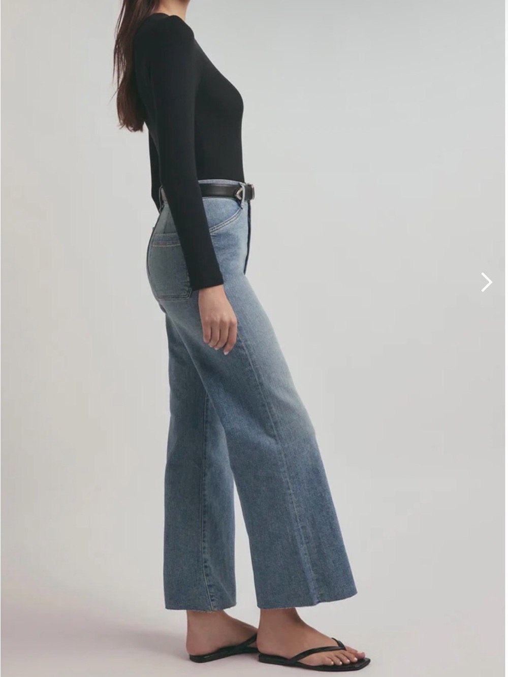 FAVORITE DAUGHTER sz 26 mischa super high rise wide leg jeans in mounterey - Picture 5 of 14